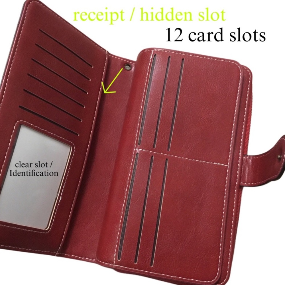 RFID Tri-Fold Wristlet Wallet - Picture 9 of 11